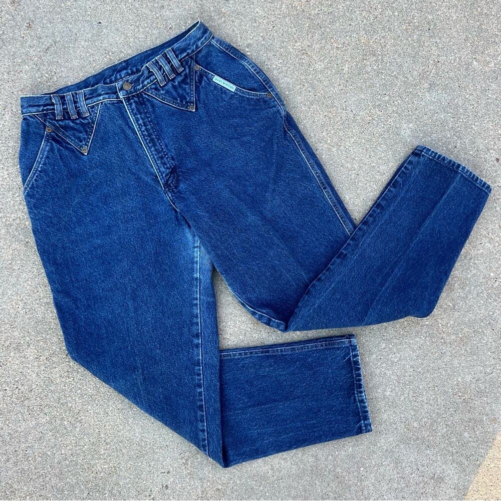 Vintage 80s 90s Rockies high rise taper ankle bareback cowgirl western jeans